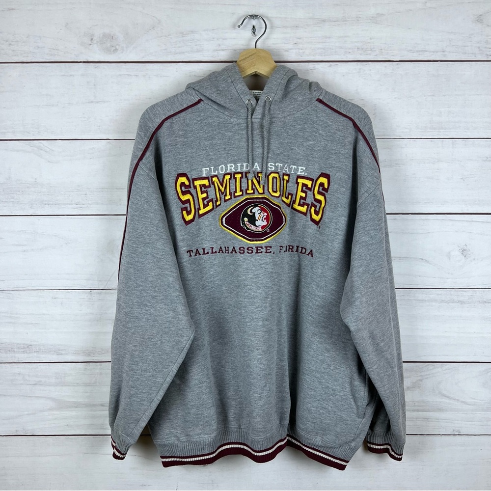 Vintage Florida State Seminoles Lee Sport Embroidered Pullover Hoodie Large